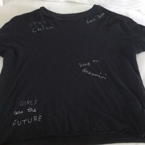 Short sleeve embroidered shirt